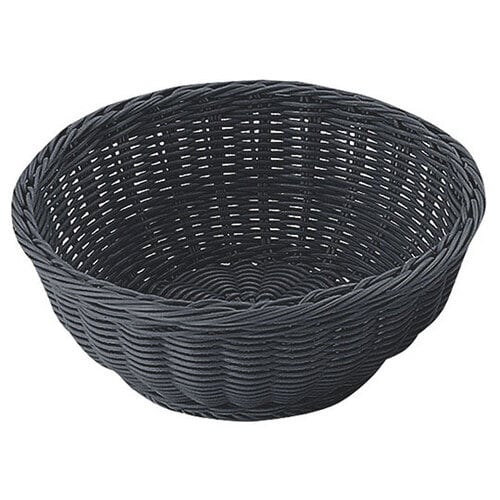 603471 丸型バスケット21型 黒