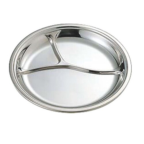 324004 18−8抗菌丸型ランチ皿