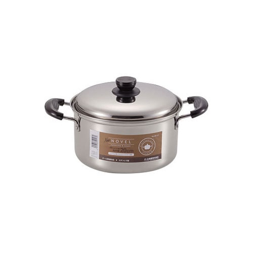 HB−117 ステンレス両手鍋20cm