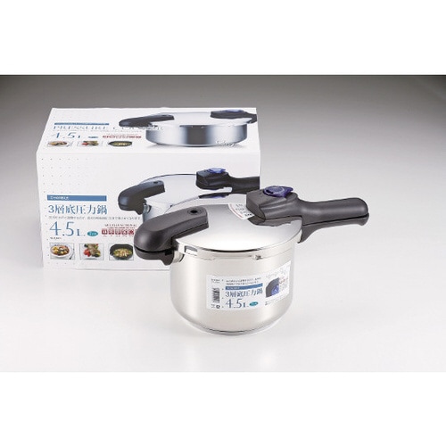 クイックエコ 3層底切り替え式圧力鍋 4