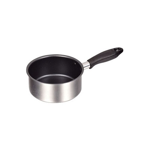 コンパクト 2層鋼ふっ素加工片手鍋 14
