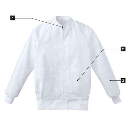 KZN406−50ジャンパー男女兼用S白