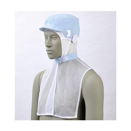 頭巾帽子 兼用 ブルー L 9−1512