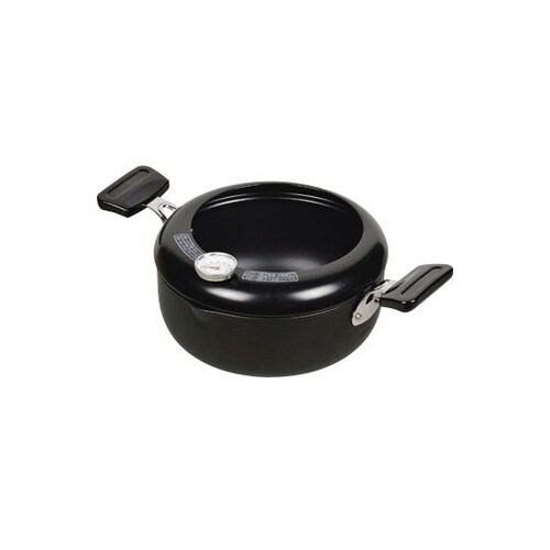 NEW楽天家 鉄製温度計付両手天ぷら鍋