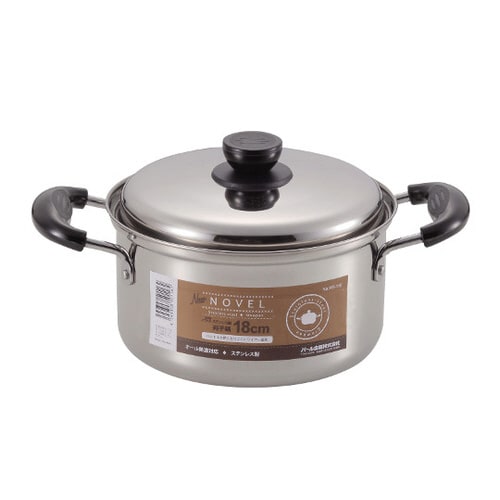 HB−116 ステンレス両手鍋18cm