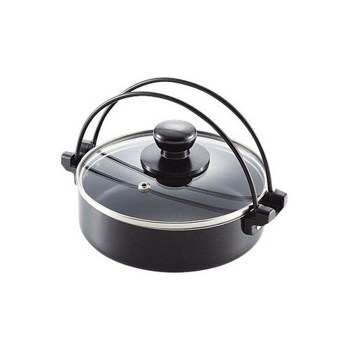 コンパクト ふっ素加工IH対応ガラス蓋付