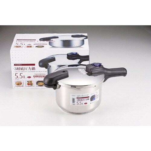 クイックエコ 3層底切り替え式圧力鍋 5
