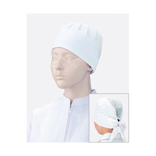 480−91フリー 女子三角帽子シロ2枚