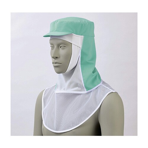 頭巾帽子 兼用 グリーン かぶり式 M