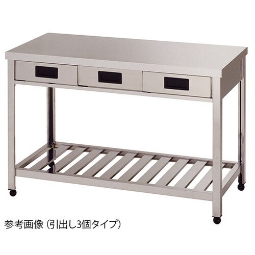 片面引出し付作業台 スノコ板付 1800