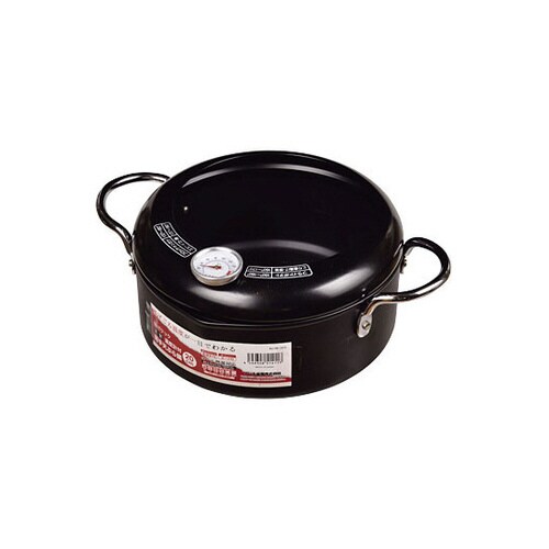 揚げクック 鉄製温度計付両手天ぷら鍋 2