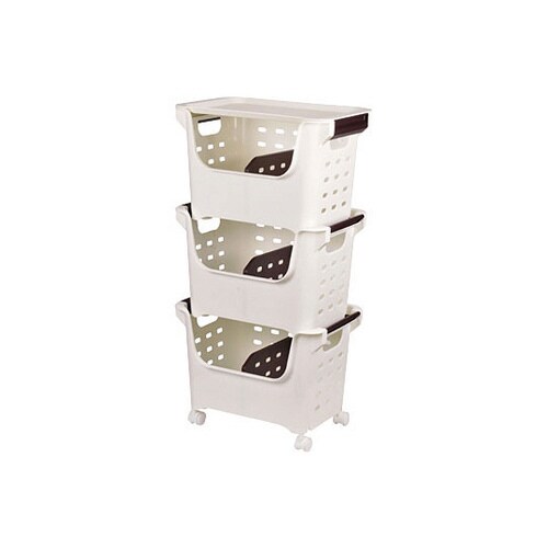 やさいストッカー3個組キャスター・フタ付