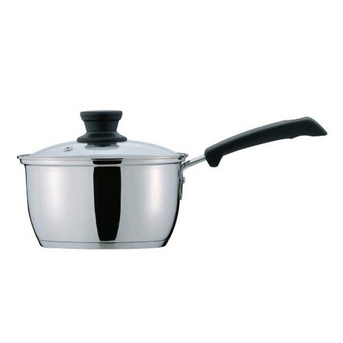 クラッセ 3層底ガラス蓋付片手鍋 16c