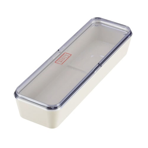 HB−2911 蓋付カトラリーケース 白