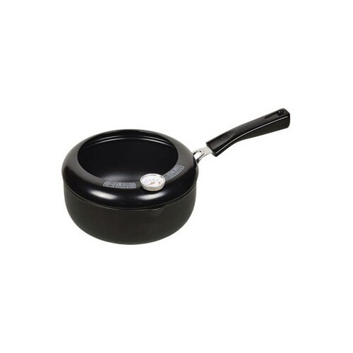 NEW楽天家 鉄製温度計付片手天ぷら鍋