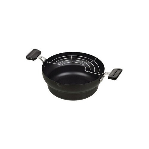 NEW楽天家 鉄製段付天ぷら鍋 24cm