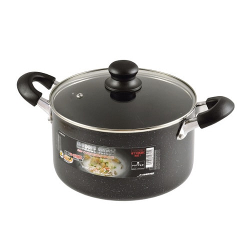 HB2725IH対応ガラス蓋付両手鍋22