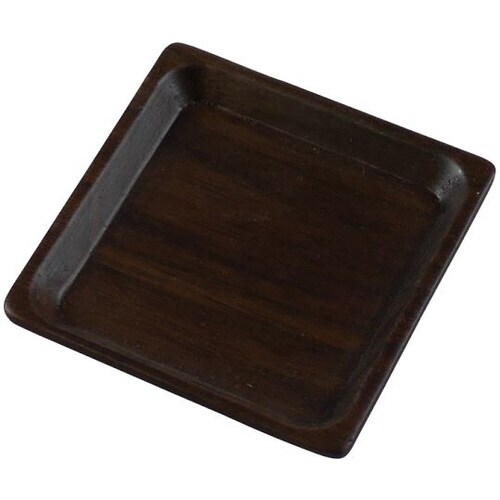 ウォルナット こまめ皿 角 V−075