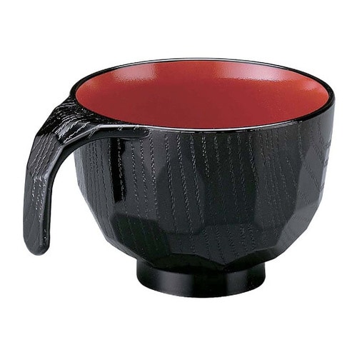 耐熱ABS トッティー亀甲椀 黒内朱 326480