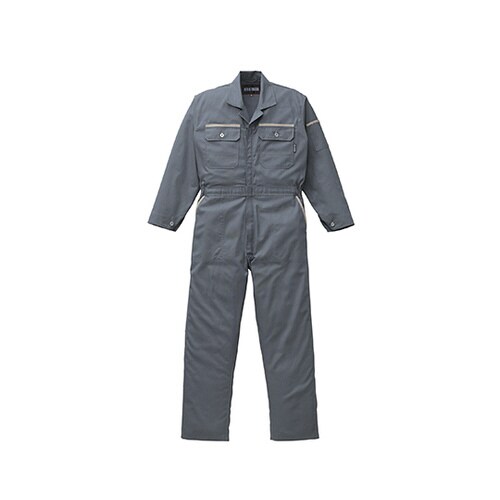 つなぎ服 チャコールグレー 4L 1−2