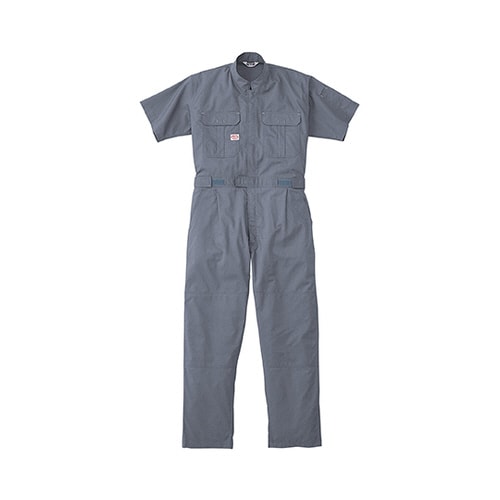 半袖つなぎ服 グレー 4L 1−3751