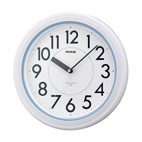 アナログ表示掛け時計 アクアガード ホワ
