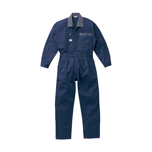 つなぎ服 ネイビーブルー 4L 1−56