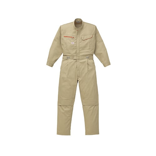 抗菌つなぎ服 カーキ S 1−1290−K2−S