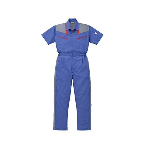 半袖つなぎ服 ロイヤルブルー 3L 12