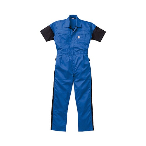 半袖つなぎ服 マリンブルー M 12−2