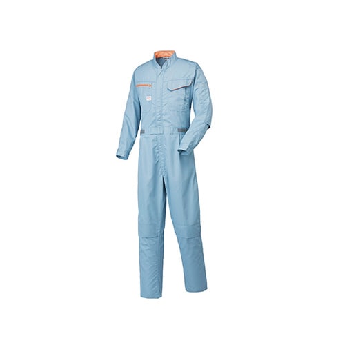 抗菌つなぎ服 ミストブルー M 1−11