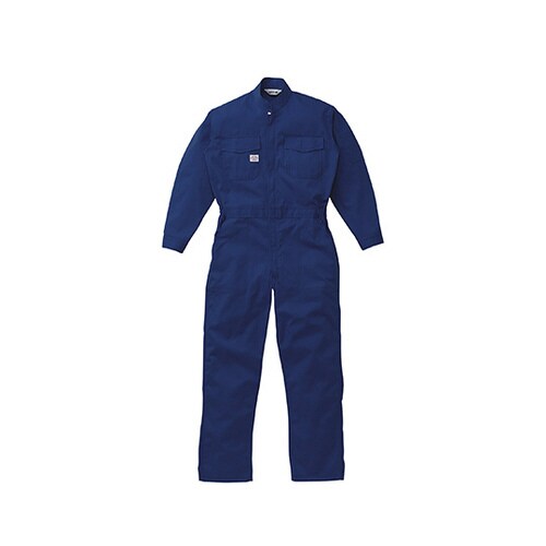 帯電防止つなぎ服 ネイビーブルー 5L