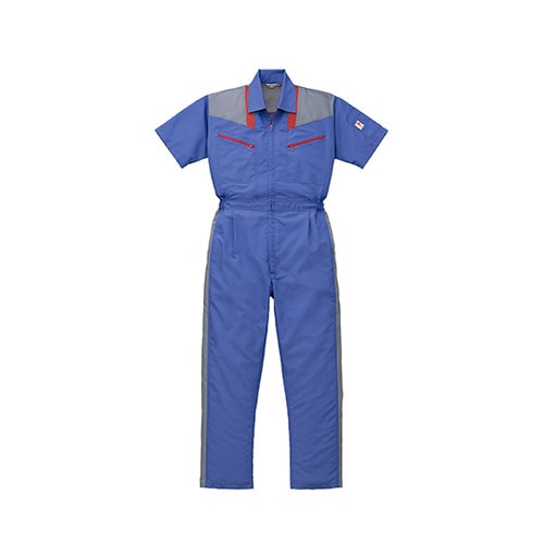 半袖つなぎ服 ロイヤルブルー 5L 12