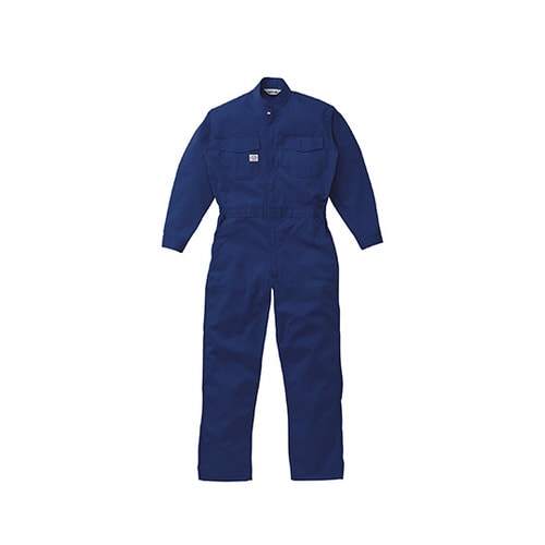 帯電防止つなぎ服 ネイビーブルー BLL