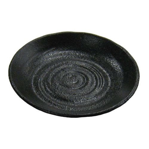 天目砂鉄 丸皿 3.5寸 8180230