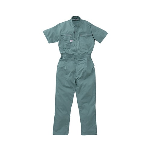 半袖つなぎ服 グリーン 3L 1−120