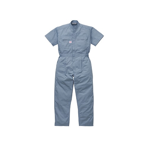 半袖つなぎ服 ブルー M 1−3651−BL−M