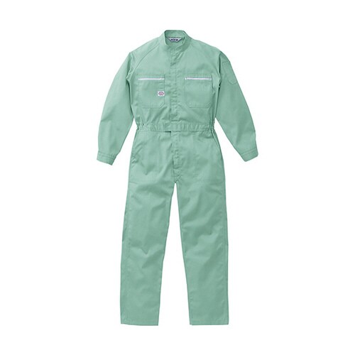 つなぎ服 エメラルドグリーン L 1−6