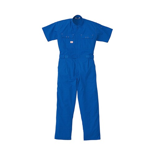 半袖つなぎ服 マリンブルー M 1−37
