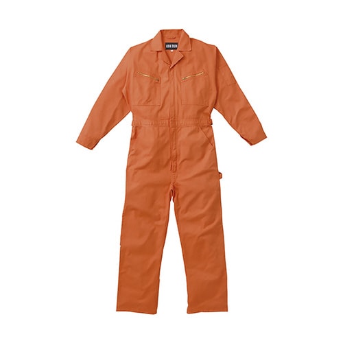つなぎ服 オレンジ 4L 1−2600−OR−4L