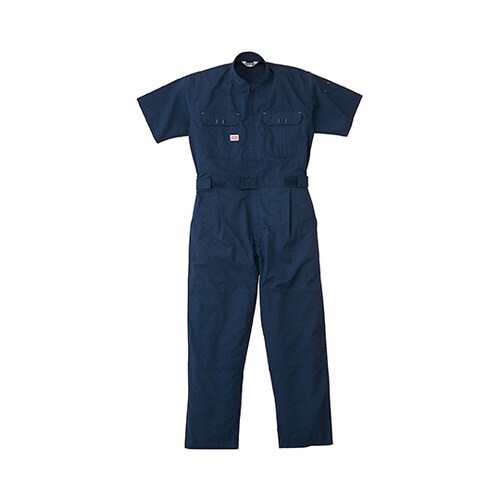 半袖つなぎ服 ネイビーブルー M 1−3