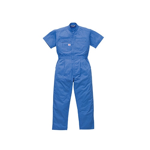 半袖つなぎ服 スカイブルー L 1−36