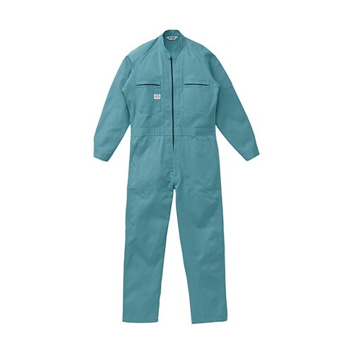 つなぎ服 エメラルドグリーン M 1−5