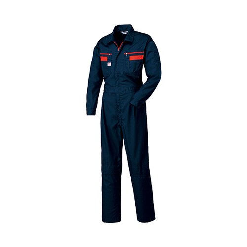 つなぎ服 ネイビーブルー 5L 1−11