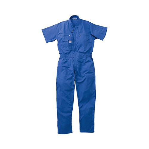 半袖つなぎ服 マリンブルー 3L 1−1