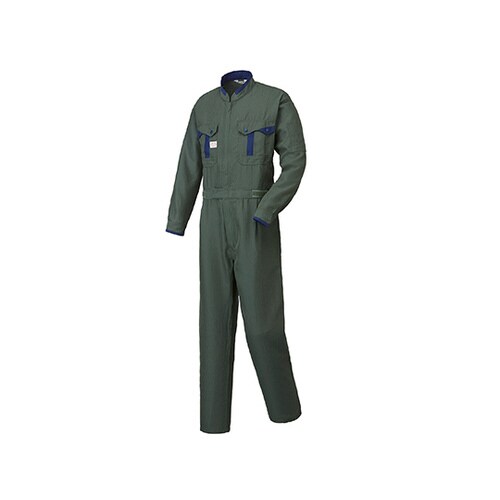 つなぎ服 グリーン 3L 1−8410−GR−3L