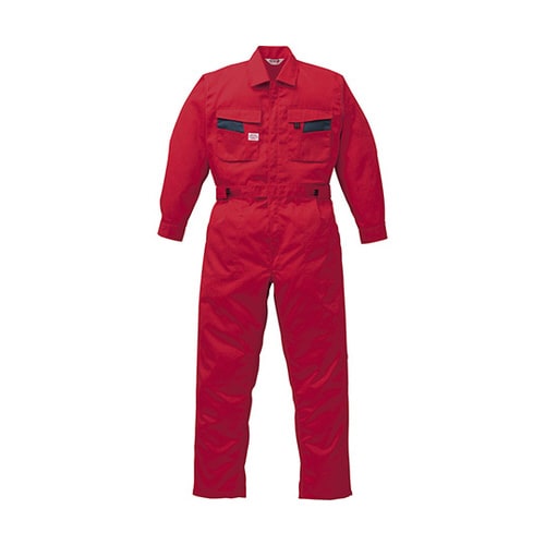 つなぎ服 赤 LL 1−8300−RE−LL