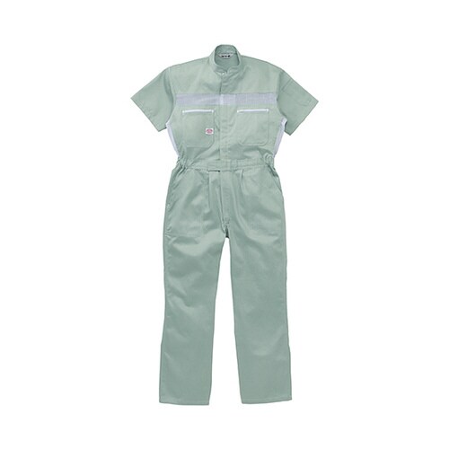 半袖つなぎ服 アースグリーン S 1−1