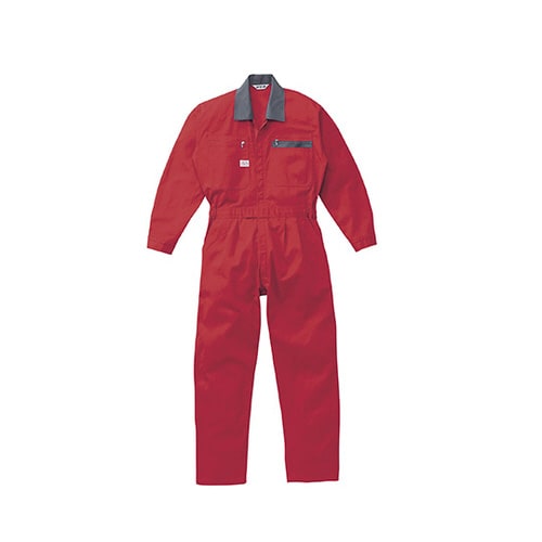 つなぎ服 赤 5L 1−5650−RE−5L