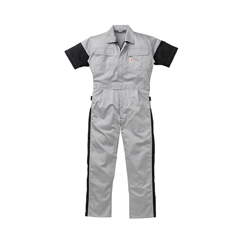半袖つなぎ服 グレー S 12−257−G1−S